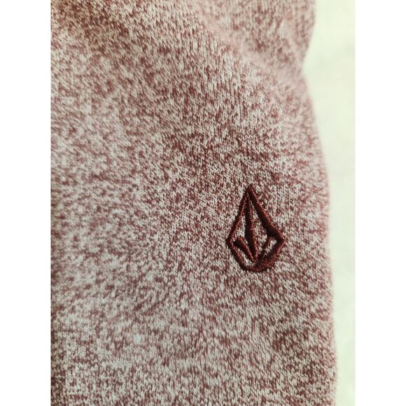 Volcom Polo Shirt Mens Large Red Short Sleeve Golf Skate Street Urban Heather - Picture 2 of 11